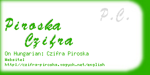 piroska czifra business card